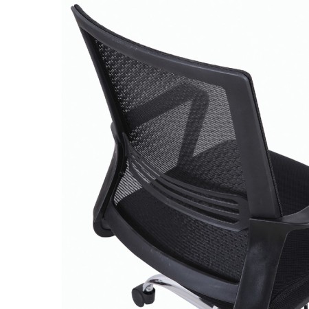 Brabix chair "Daily MG-317", with armrests, chrome, black-8