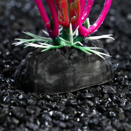 Artificial aquarium plant, 4 x 20 cm, pink-1