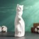 Figure "Catfits with a bend" White, 17cm