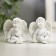 Polystone souvenir "Snowty Angel" MIX 4x4x2.5 cm