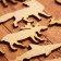 A set of workpieces for creativity "Animals", 21 pcs, size 6x6 cm