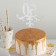Topper for the cake "50", 13 × 18 cm, color gold
