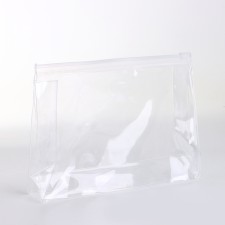 Cosmetic bag with a zip-gl.