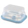 Silikobox transportation and storage container, silicone, folding, 400 ml, blue color