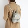 Open-ryukzak-mini made of artificial leather with lightning, the color is gray