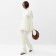 Women's costume mist (sweater and trousers), milk, p. M (44-46)