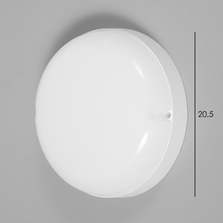 Lamp "Circle" LED 20W IP65 white 6.3x6.3x21 cm-3