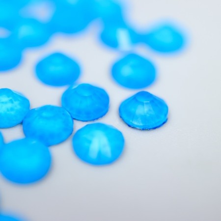 Decor for creativity "Fluorescent rhinestones. Blue" set of 60 pcs SS20 - 4.6 mm-1