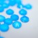 Decor for creativity "Fluorescent rhinestones. Blue" set of 60 pcs SS20 - 4.6 mm