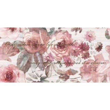 Ceramic insert 50x25cm Florial pink 10-03-41-336