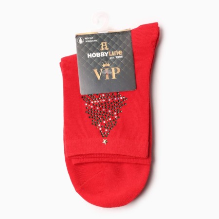 Women's socks, red color, rr 36-40-2