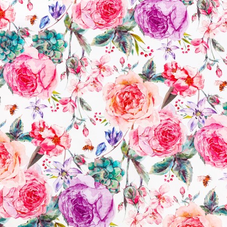Paper Glossy “Summer Flowers”, 1 sheet, 70 x 100 cm-1