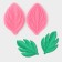 Mold "Foliage", silicone, 2 parts, 7 × 4.5 cm, color mix