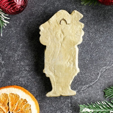 Toy on the Christmas tree "Nutcracker" Brass, 10x5.5cm-2