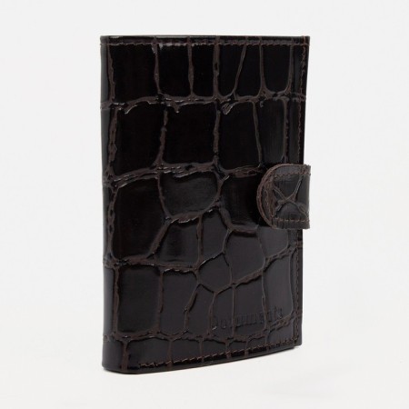 Purse 2 in 1 for auto documents, for cards, for coins, brown color