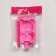 Form for ice cream shares "Mishutka", silicone, 14 × 8 × 2.5 cm, pink color