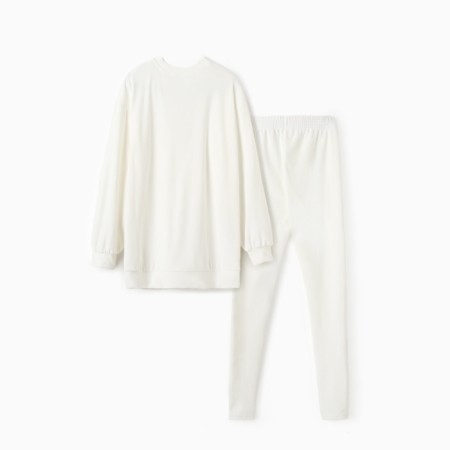 Women's costume (sweatshirt and leggings) KAFTAN PLUSHY p. 52-54, white-11