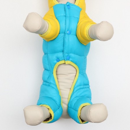 Kombinozon "Bear", size 12 (DS 28 cm, OG 38 cm, Osh 27 cm), yellow-blue-5