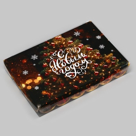 Bearbox, confectionery packaging, "New Year tree", 22 x 15 x 3 cm, New Year-2