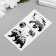 Tattoo on the body Black "Bears and Fir Forest" 10.5x6 cm