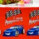 The single tablecloth “Happy Birthday”, car, 180x137 cm