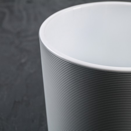 Flower pot with an insert "Lyon", 3 l, color gray color-1
