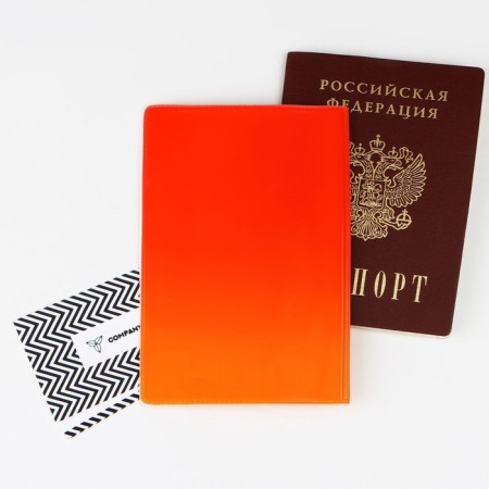 Cover for the passport "Russian Sport", winter views, minimalism, PVC-1