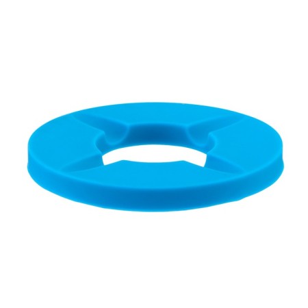 Silicone ashtray, with a lid, round, 8.3 x 4 cm, blue-1