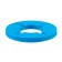 Silicone ashtray, with a lid, round, 8.3 x 4 cm, blue