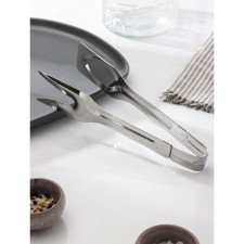 Barbecue forceps, welded, silver color