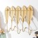Decorative hooks "Fogger" gold 19.5x29 cm