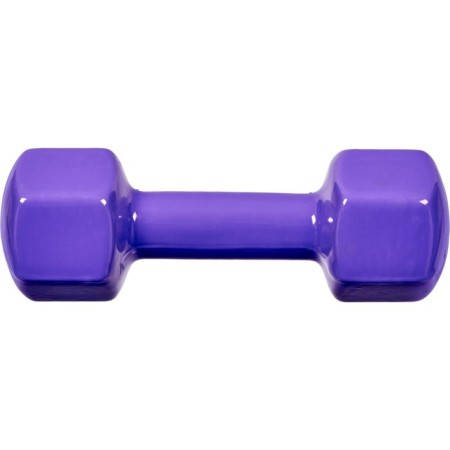 Rubberized dumbbell bradex SF 0537, purple, 4 kg-2