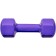Rubberized dumbbell bradex SF 0537, purple, 4 kg