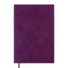 Diary of a low -up A5, 160 sheets of Escalada, soft cover of artificial leather, lies, tinted block 70g/m2, purple