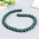Beads for aromatherapy with the hole "Round. Blue-green" d = 1.2 cm set of 33 pcs +-3