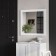 Square wall mirror "Sirius", 782 × 782 mm, white color