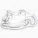 Formal mat "Cat", 69.6 x 38.9 cm