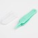 Pinzet for cleaning the nose, childish, with a cap, green color