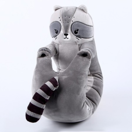 Pillow for traveling soft toy "Raccoon"-3