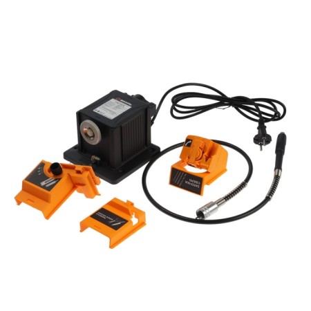 Smotor-100GV sharpening machine machine, with a flexible shaft, 100 watts, 6500 rpm, drill d = 3-10 mm-12