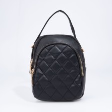 Bag Cross-Bodi with a zipper, black color