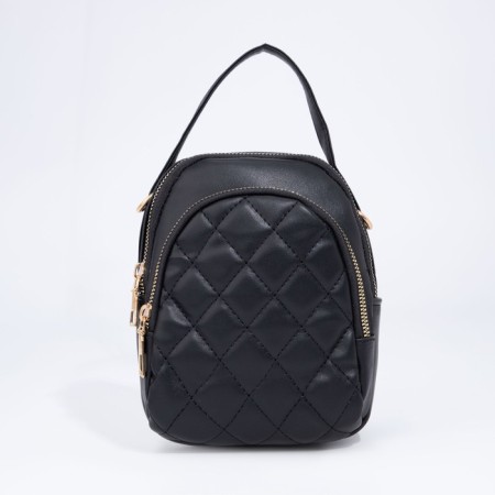 Bag Cross-Bodi with a zipper, black color