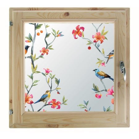 Window 60x60 cm, "birds", single -chamber double -glazed window, seal, needles