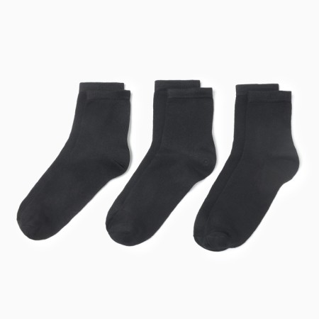 A set of male socks (3 pairs), black color, rr 27