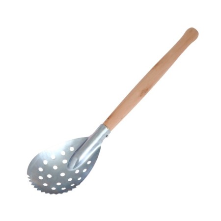 Sabbath 39 cm, metal base elongated with teeth, wooden handle