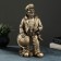 Standing for the bottle "Captain with the Globe" 35x22x18 cm, bronze with gilding
