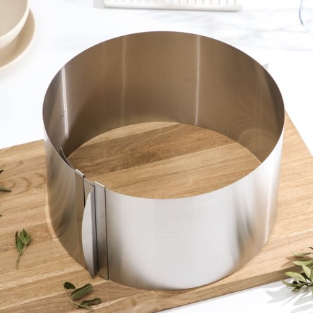 Baking form with size adjustment, 16-28 cm, height 14.5 cm, chrome color-3