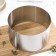 Baking form with size adjustment, 16-28 cm, height 14.5 cm, chrome color