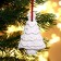 Christmas tree decoration for coloring "Christmas tree with a star" with a suspension, brush