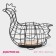 Basket for eggs of the “aesthetics”, the color is black